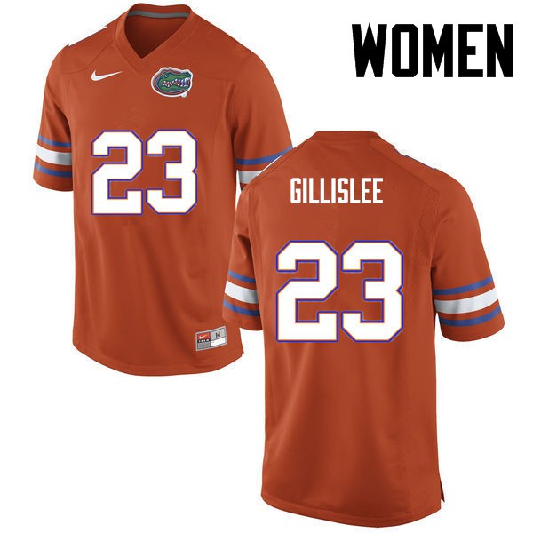 Florida Gators Women #23 Mike Gillislee College Football Orange